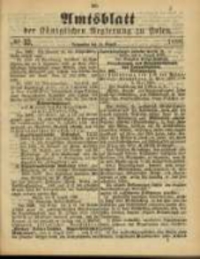 Amtsblatt der K&ouml;niglichen Regierung zu Posen. 1888.08.14 Nro.33