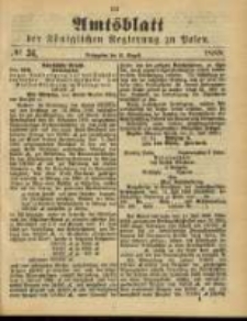 Amtsblatt der K&ouml;niglichen Regierung zu Posen. 1888.08.21 Nro.34