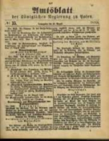 Amtsblatt der K&ouml;niglichen Regierung zu Posen. 1888