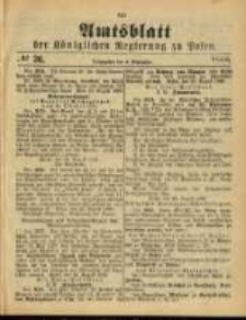 Amtsblatt der Königlichen Regierung zu Posen. 1888.09.04 Nro.36
