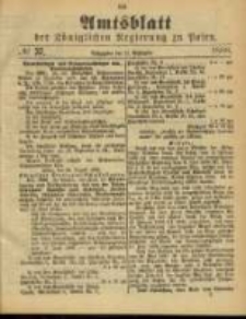 Amtsblatt der K&ouml;niglichen Regierung zu Posen. 1888.09.11 Nro.37