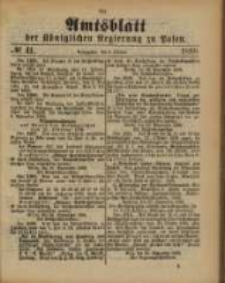Amtsblatt der K&ouml;niglichen Regierung zu Posen. 1888.10.09 Nro.41