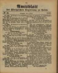 Amtsblatt der Königlichen Regierung zu Posen. 1888.10.09 Nro.41