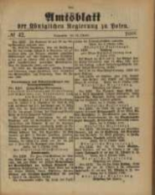 Amtsblatt der Königlichen Regierung zu Posen. 1888.10.16 Nro.42