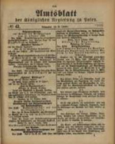 Amtsblatt der Königlichen Regierung zu Posen. 1888.10. 23 Nro.43
