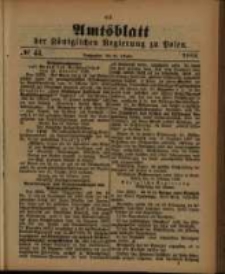 Amtsblatt der Königlichen Regierung zu Posen. 1888.10.30 Nro.44