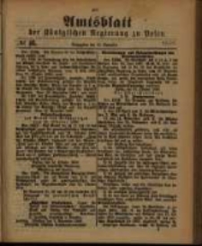 Amtsblatt der K&ouml;niglichen Regierung zu Posen. 1888.11.13 Nro.46