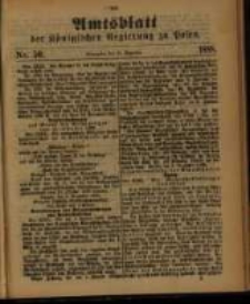 Amtsblatt der K&ouml;niglichen Regierung zu Posen. 1888.12.11 Nro.50