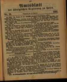 Amtsblatt der K&ouml;niglichen Regierung zu Posen. 1888.12.18 Nro.51
