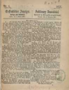 Oeffentlicher Anzeiger. 1871.01.03 Nro.1