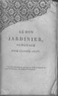 Le bon jardinier: almanach pour l'ann&eacute;e 1817