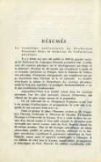 R&eacute;sum&eacute;s: Przegląd Sportowo-Lekarski 1930.01/06 R.2 Nr1/2