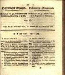 Oeffentlicher Anzeiger. 1827.11.20 Nro.47