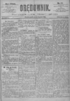 Orędownik: pismo dla spraw politycznych i spółecznych 1897.01.22 R.27 Nr17