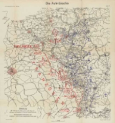Die Grenzschlachten im Westen: mit vielen Skizzen im Text und zw&ouml;lf Karten. Die Aufm&auml;rsche Bd.1 Karte 1