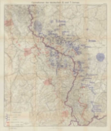 Die Grenzschlachten im Westen: mit vielen Skizzen im Text und zw&ouml;lf Karten. Operationen der deutschen 6 und 7 Armee Bd.1 Karte 4