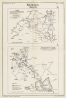 Der Marne-Feldzug: von der Sambre zur Marne: mit sieben Karten und elf Skizzen. Skizzen Blatt III. Bd.3 Skizze 7 und 8