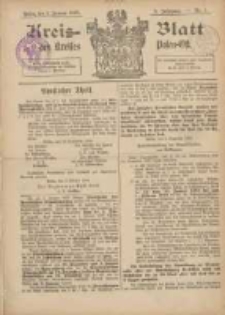 Kreis-Blatt des Kreises Posen-Ost 1895.01.05 Jg.8 Nr1