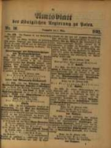 Amtsblatt der Königlichen Regierung zu Posen. 1892.03.08 Nro.10