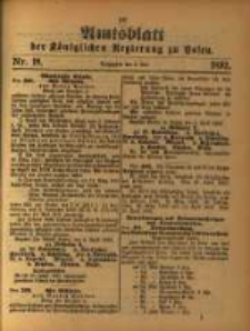 Amtsblatt der Königlichen Regierung zu Posen. 1892.05.03 Nro.18