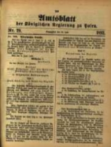 Amtsblatt der Königlichen Regierung zu Posen. 1892.07.19 Nro.29