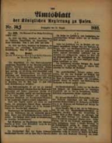 Amtsblatt der Königlichen Regierung zu Posen. 1892.08.16 Nro.33