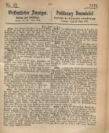 Oeffentlicher Anzeiger. 1871.05.23 Nro.21