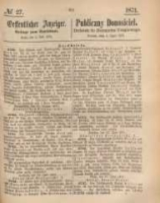 Oeffentlicher Anzeiger. 1871.07.04 Nro.27