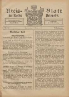 Kreis-Blatt des Kreises Posen-Ost 1905.10.07 Jg.17 Nr41