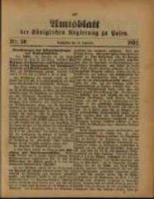 Amtsblatt der Königlichen Regierung zu Posen. 1892.12.13 Nro.50