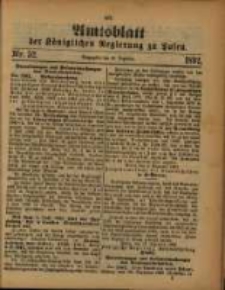 Amtsblatt der Königlichen Regierung zu Posen. 1892.12.27 Nro.52
