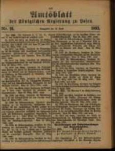 Amtsblatt der K&ouml;niglichen Regierung zu Posen. 1893.04.18 Nro.16