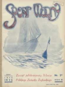 Sport Wodny: dwutygodnik poświęcony sprawom wioślarstwa, żeglarstwa, pływactwa, turystyki wodnej i jachtingu motorowego 1935.02 R.11 Nr2