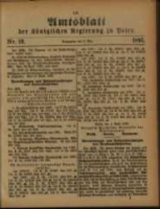Amtsblatt der K&ouml;niglichen Regierung zu Posen. 1893.05.09 Nro.19