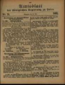 Amtsblatt der K&ouml;niglichen Regierung zu Posen. 1893.05.23 Nro.21
