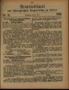 Amtsblatt der Königlichen Regierung zu Posen. 1893.05.23 Nro.21
