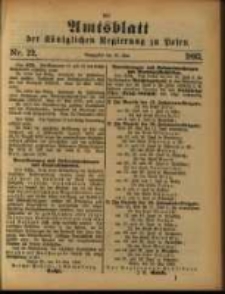 Amtsblatt der K&ouml;niglichen Regierung zu Posen. 1893.05.30 Nro.22