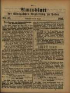 Amtsblatt der Königlichen Regierung zu Posen. 1893.08.29 Nro.35