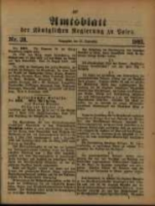 Amtsblatt der K&ouml;niglichen Regierung zu Posen. 1893.09.26 Nro.39