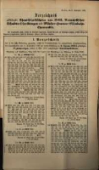 Verzeichniss &hellip; vom 8. September 1893...am 2. Januari 1894
