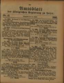 Amtsblatt der K&ouml;niglichen Regierung zu Posen. 1893.10.08 Nro.40