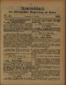 Amtsblatt der K&ouml;niglichen Regierung zu Posen. 1893.10.17 Nro.42