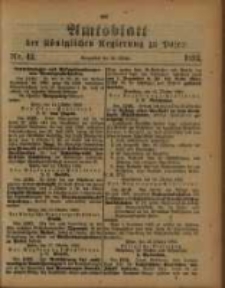 Amtsblatt der K&ouml;niglichen Regierung zu Posen. 1893.10.24 Nro.43