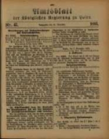Amtsblatt der K&ouml;niglichen Regierung zu Posen. 1893.11.21 Nro.47