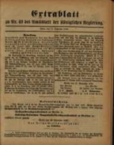 Extrablatt zu Nr. 49 des Amtsblatt der K&ouml;niglichen Regierung. Posen, den 11. December 1893