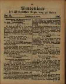 Amtsblatt der K&ouml;niglichen Regierung zu Posen. 1893.12.12 Nro.50