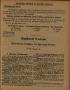 Beilage zum Amtsblatt der K&ouml;niglichen Regierung zu Posen