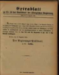 Extrablatt zu Nr. 50 des Amtsblatt der Königlichen Regierung. Posen, den 18. December 1893