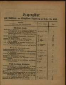 Sachregister .. f&uuml;r 1893