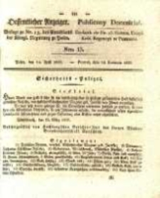 Oeffentlicher Anzeiger. 1829.04.14 Nro.15